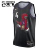 Barn Toronto Raptors Tröja Scottie Barnes Nike 2024-25 City Edition Svart Swingman